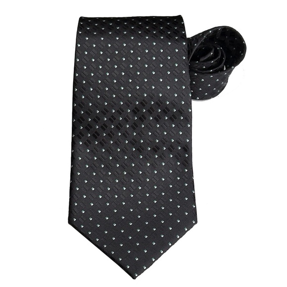 Flawless Ermenegildo Zegna Woven NeckTie 100% Silk Branded Polka-Dots - Picture 5 of 8